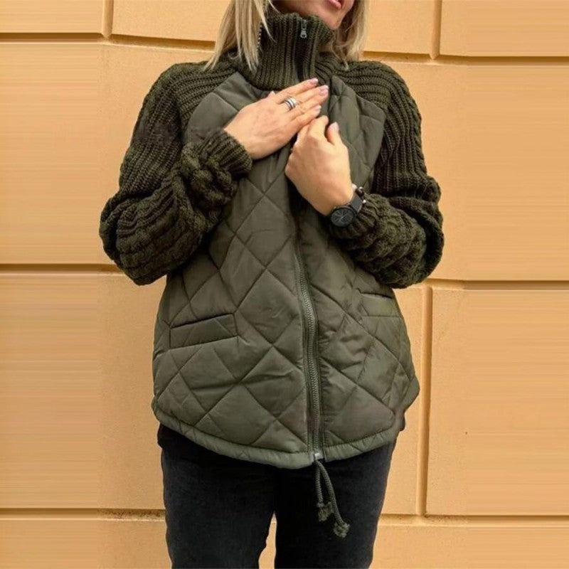 Betty | Patchworkjacke mit flauschigem Finish