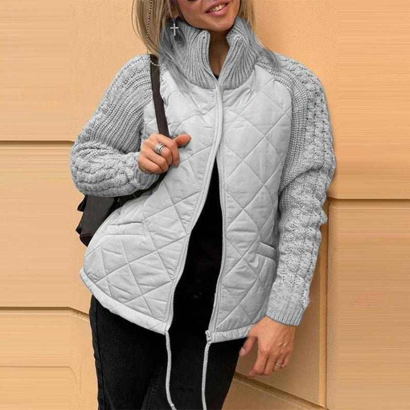 Betty | Patchworkjacke mit flauschigem Finish