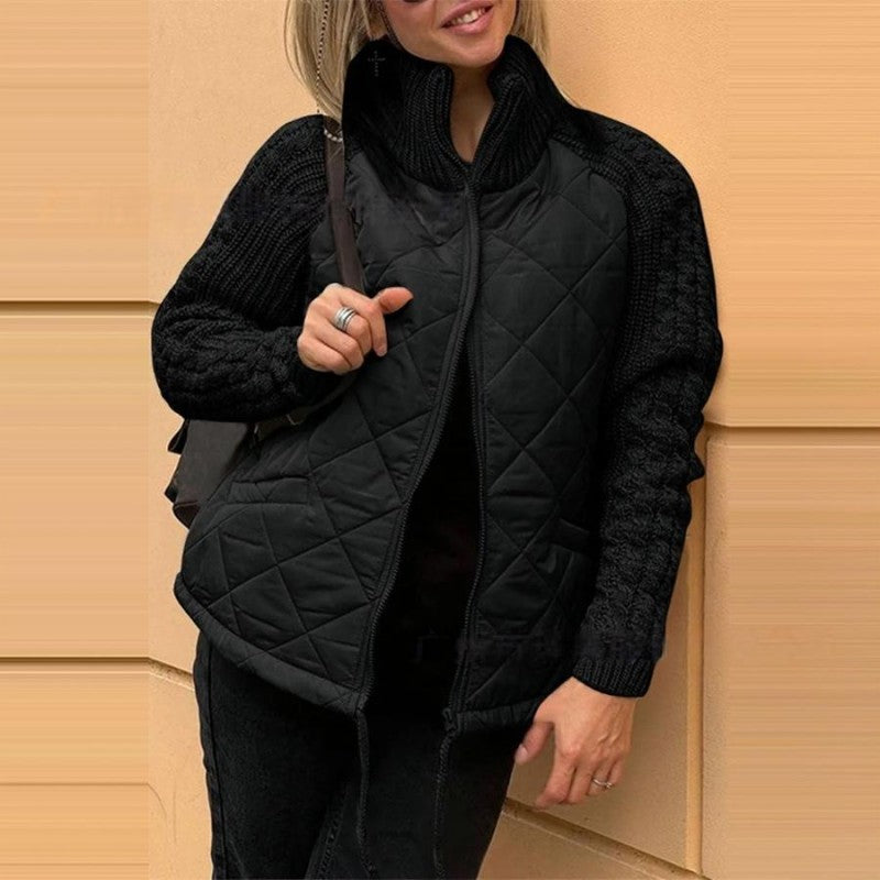 Betty | Patchworkjacke mit flauschigem Finish