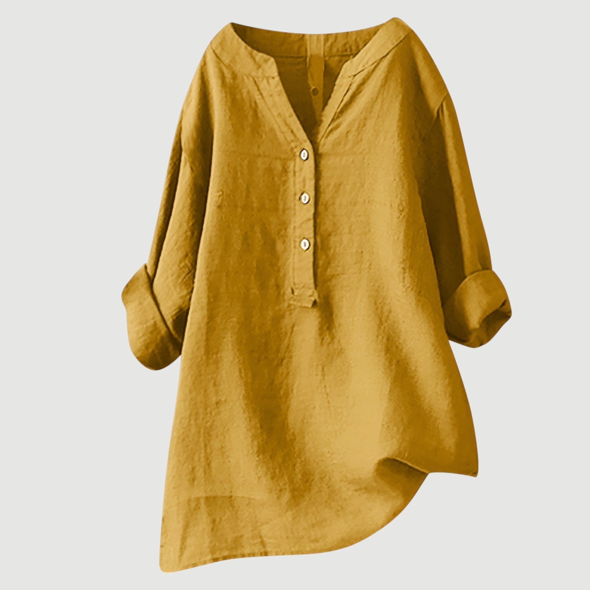 Freja™ – Luftige und Bequeme Bluse mit Knöpfen