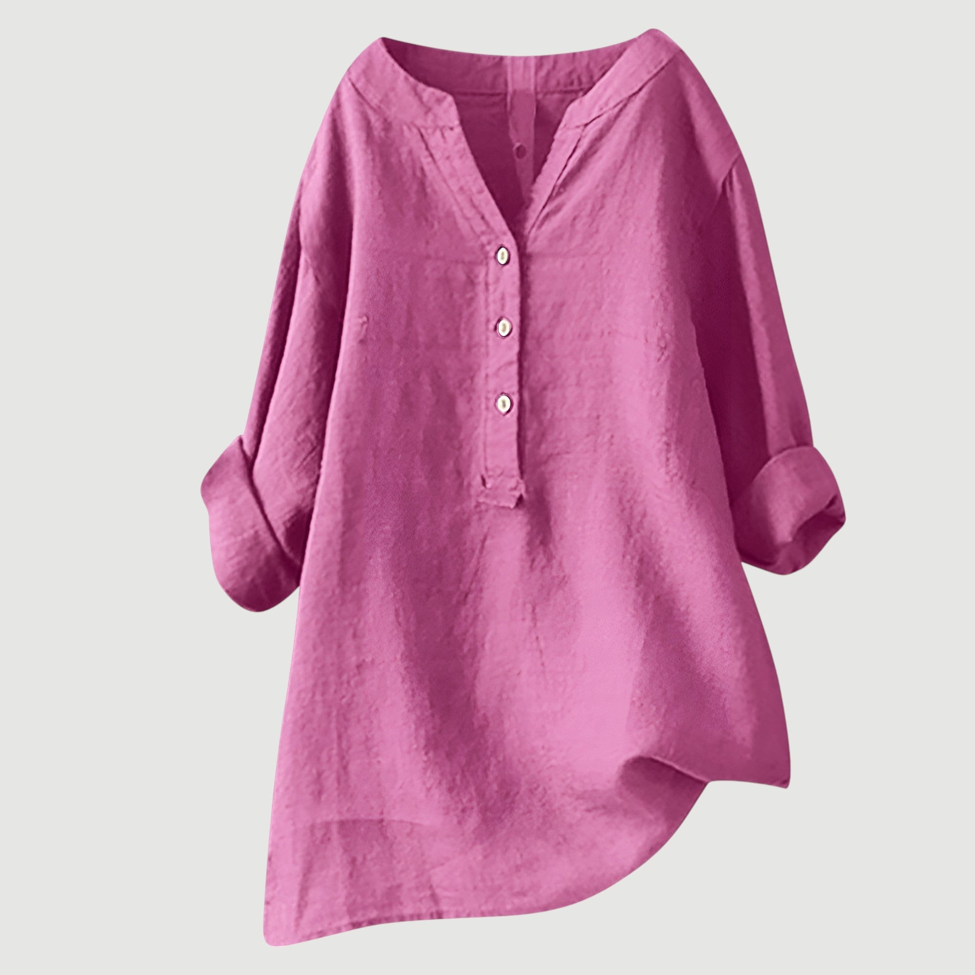 Freja™ – Luftige und Bequeme Bluse mit Knöpfen