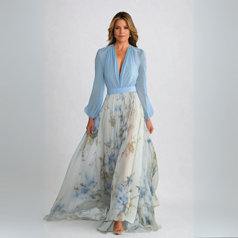 Dolores - Lange Blumenkleid