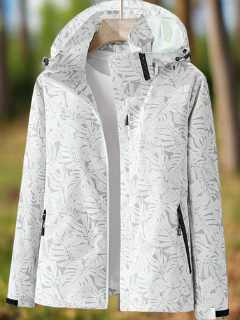 Jenny™ | Windjacke mit Blattdruck