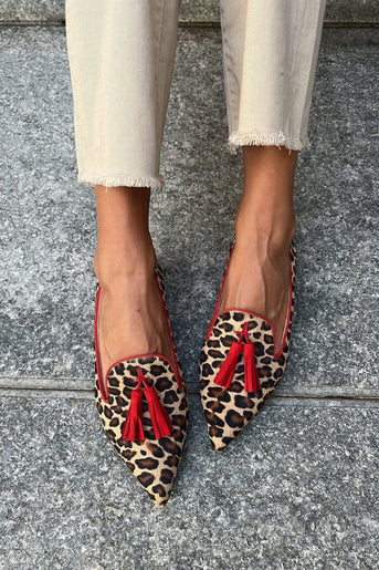 Sophie | Loafers mit roten Fransen