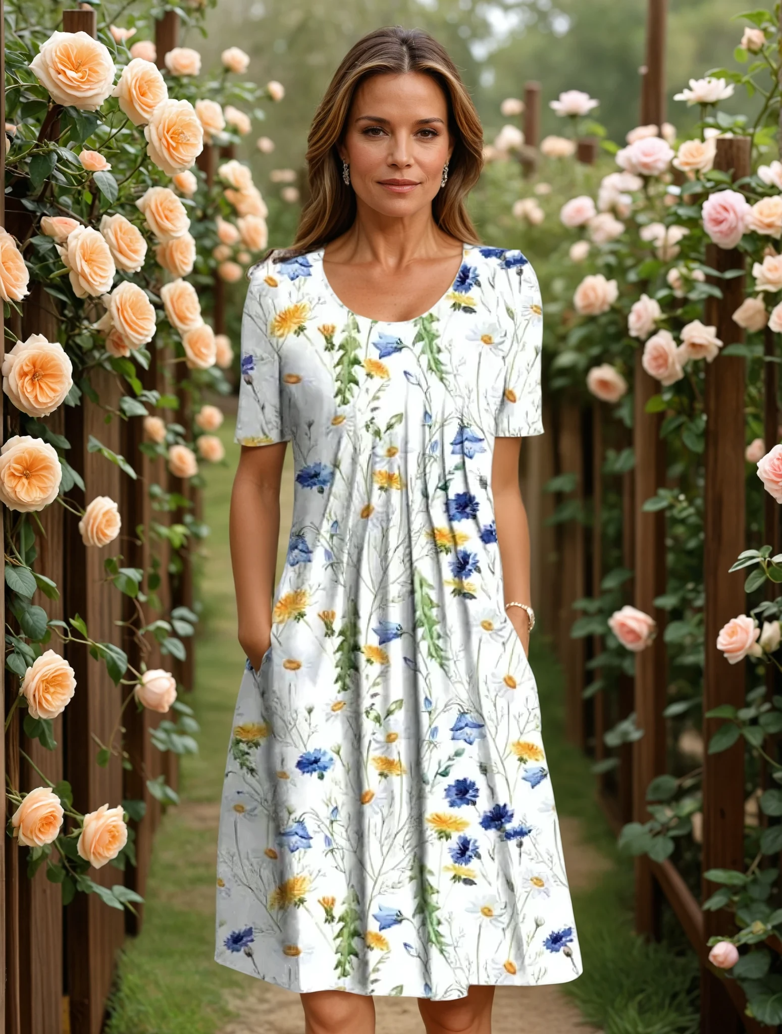 Marga | Elegante Midi-Kleid für jeden Anlass