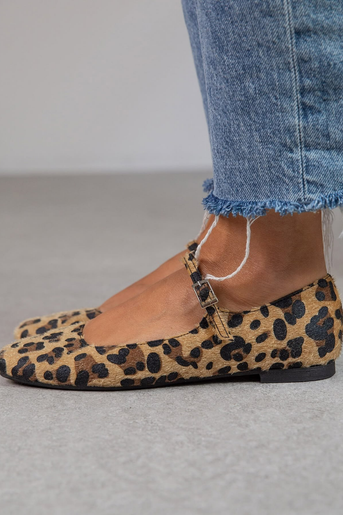 Lena | Ballerinas mit Riemen und verstellbarem Verschluss