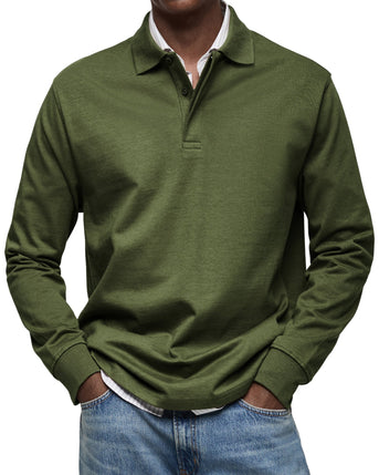 Karven – Elegantes Polohemd mit langen Ärmeln