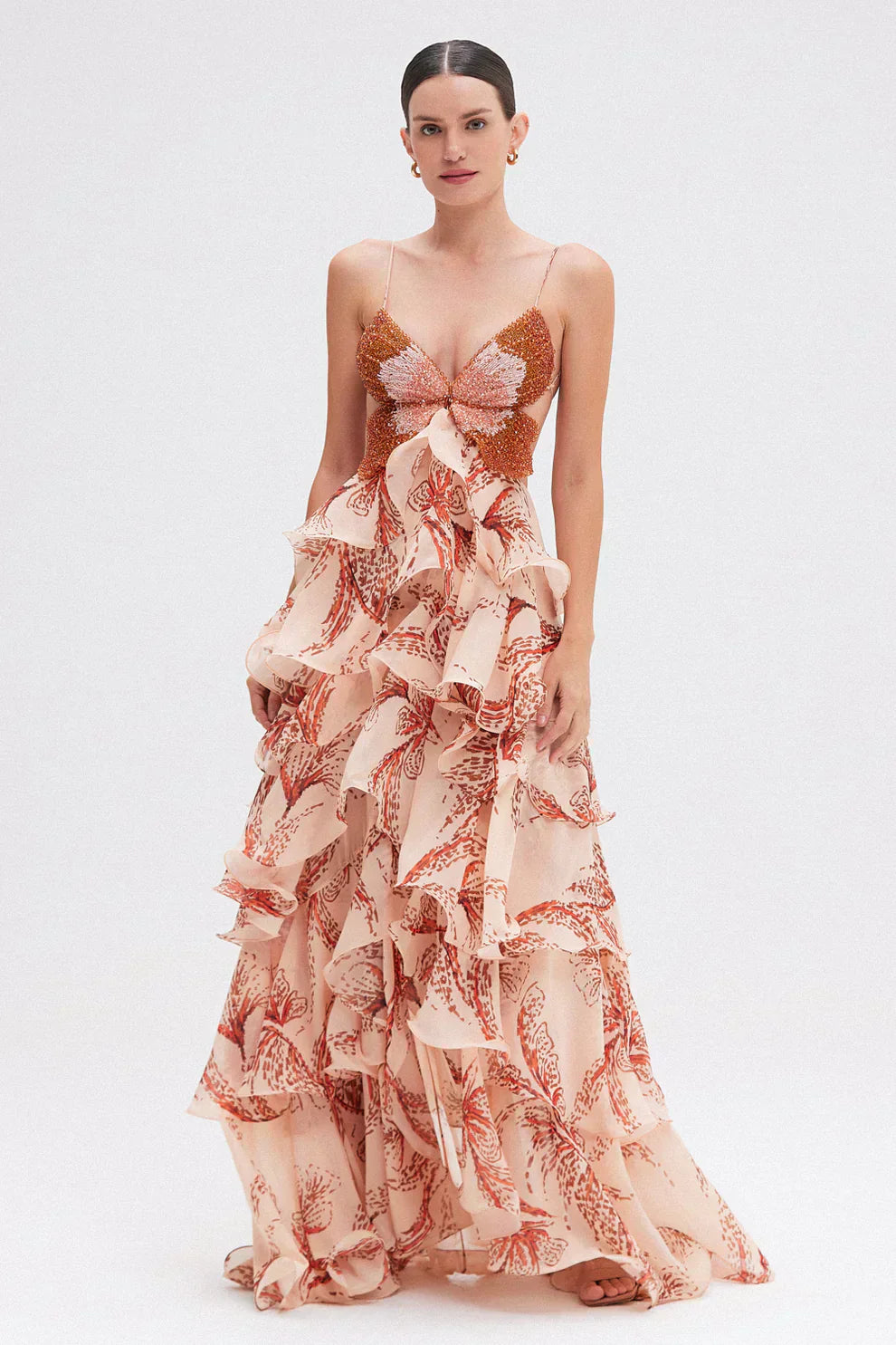 Nahia | Kleid mit Rüschen