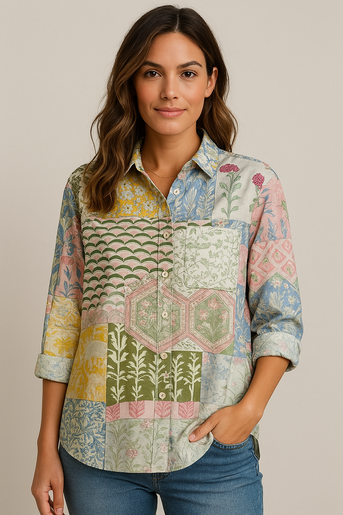 Natasha | Elegante Blumenbluse