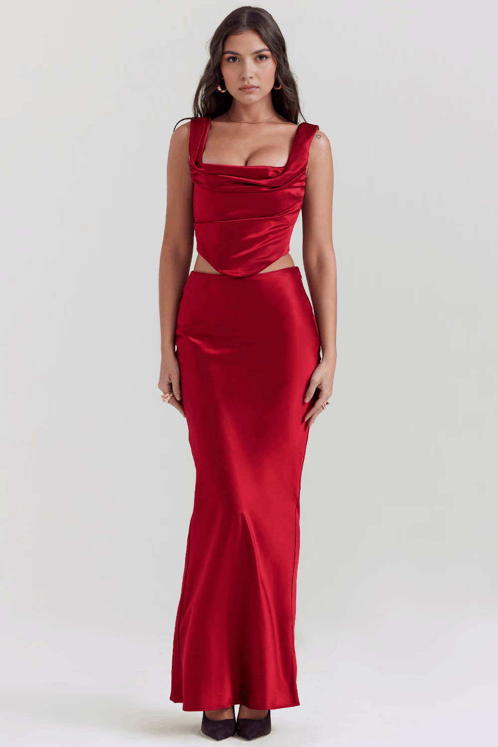 Ivelle | Kleid mit Ausschnitten und Schlitz