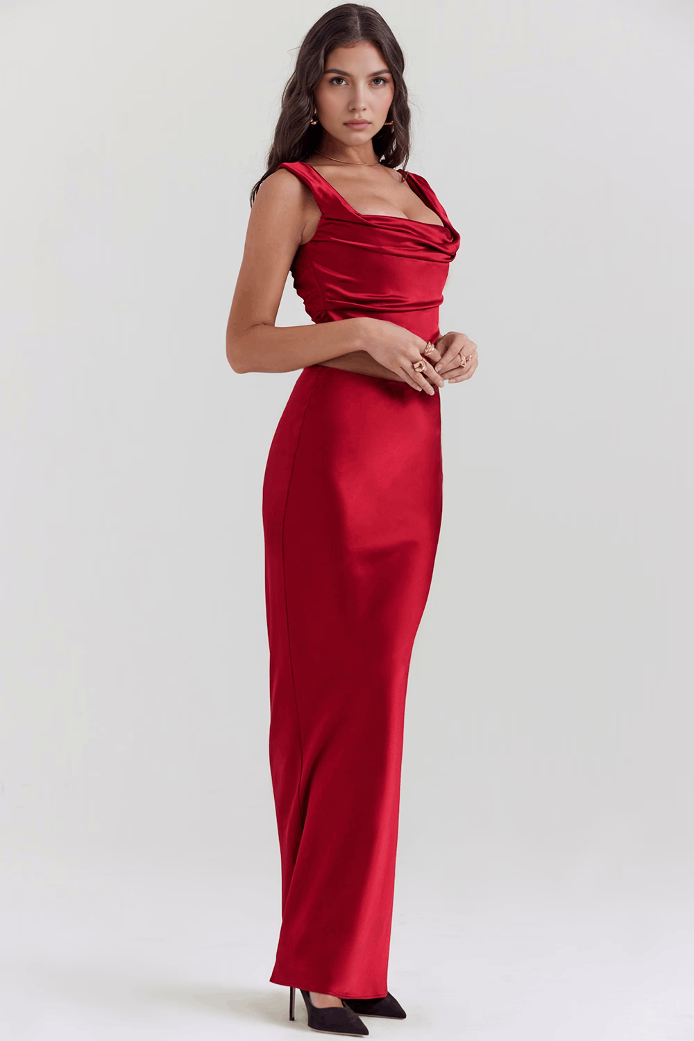 Ivelle | Kleid mit Ausschnitten und Schlitz