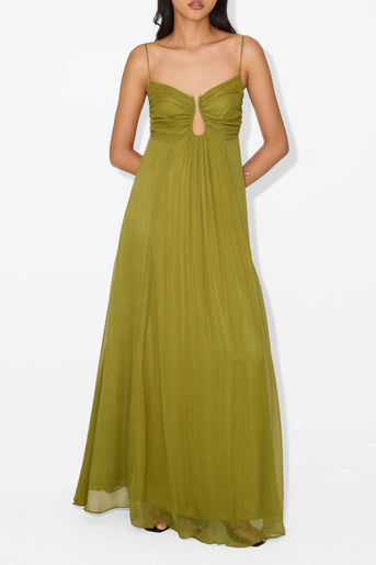 Eden™ | Weiches, lockeres Maxikleid mit Drapierung