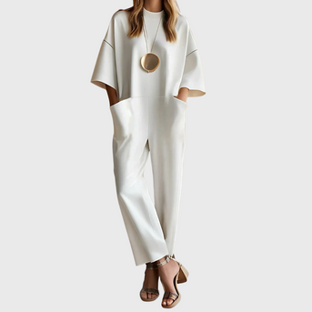 Kasia | Eleganter Jumpsuit mit Kurzarm