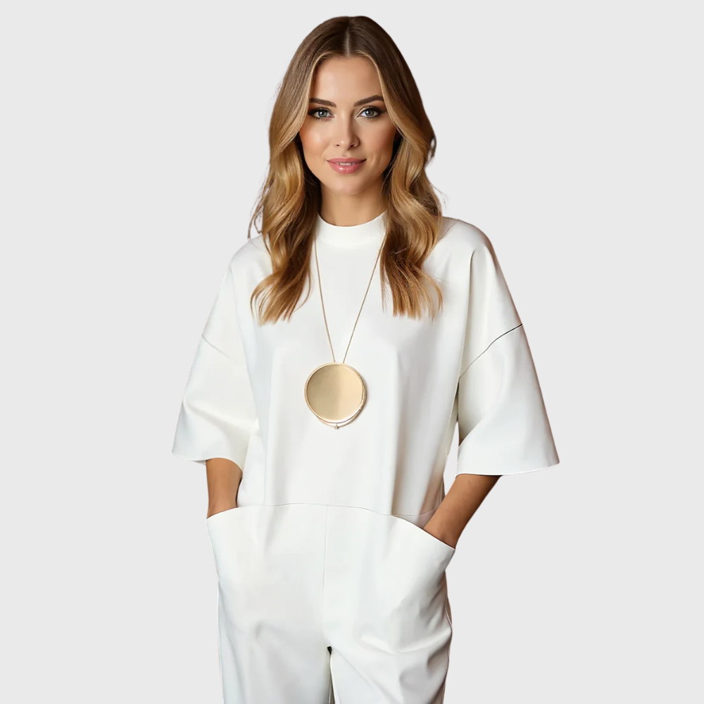 Kasia | Eleganter Jumpsuit mit Kurzarm