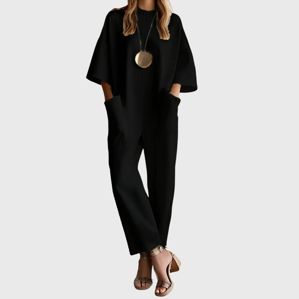 Kasia | Eleganter Jumpsuit mit Kurzarm