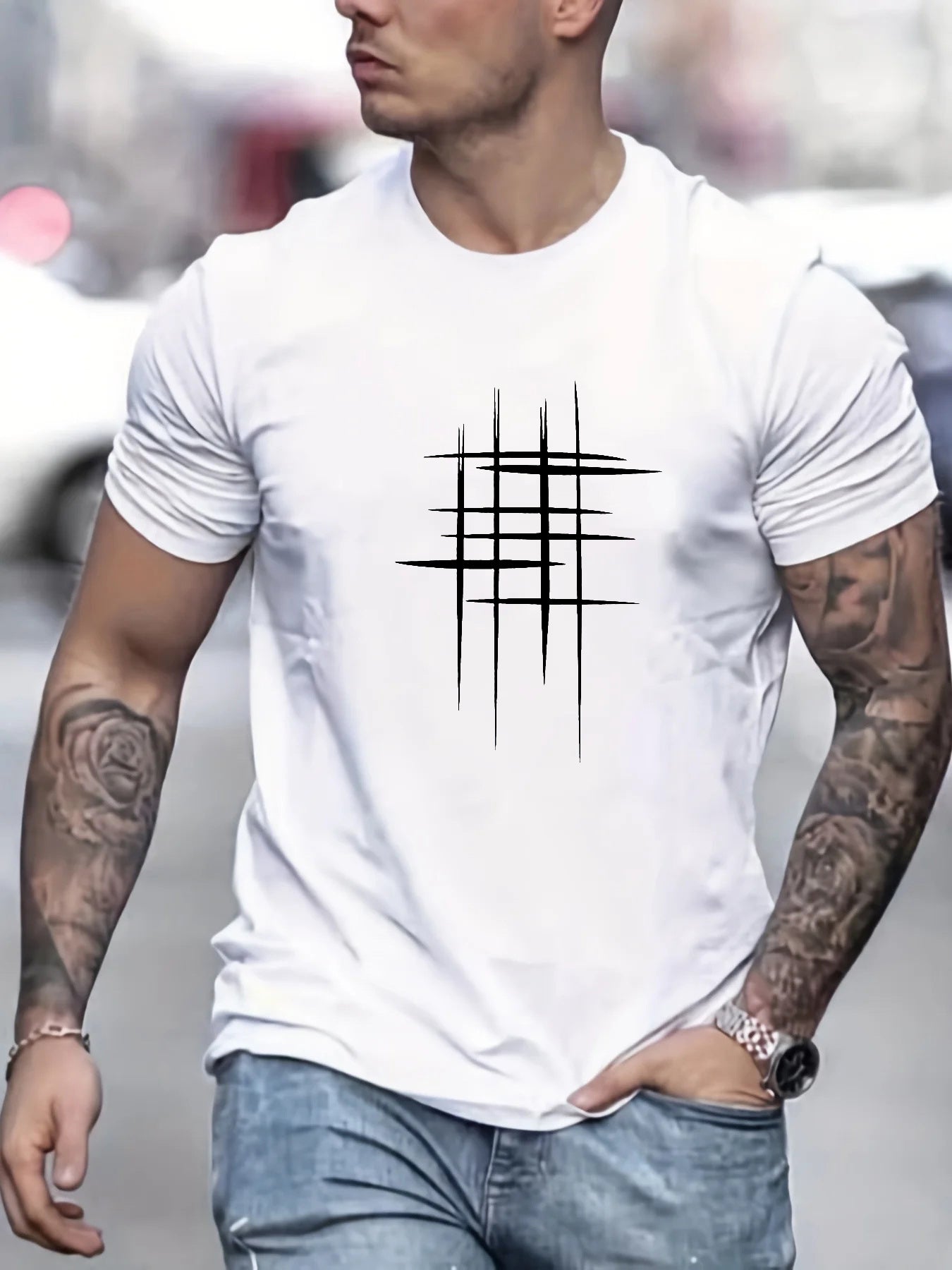 Savrani™ | Elegantes T-Shirt mit Kurzarm und Grafik
