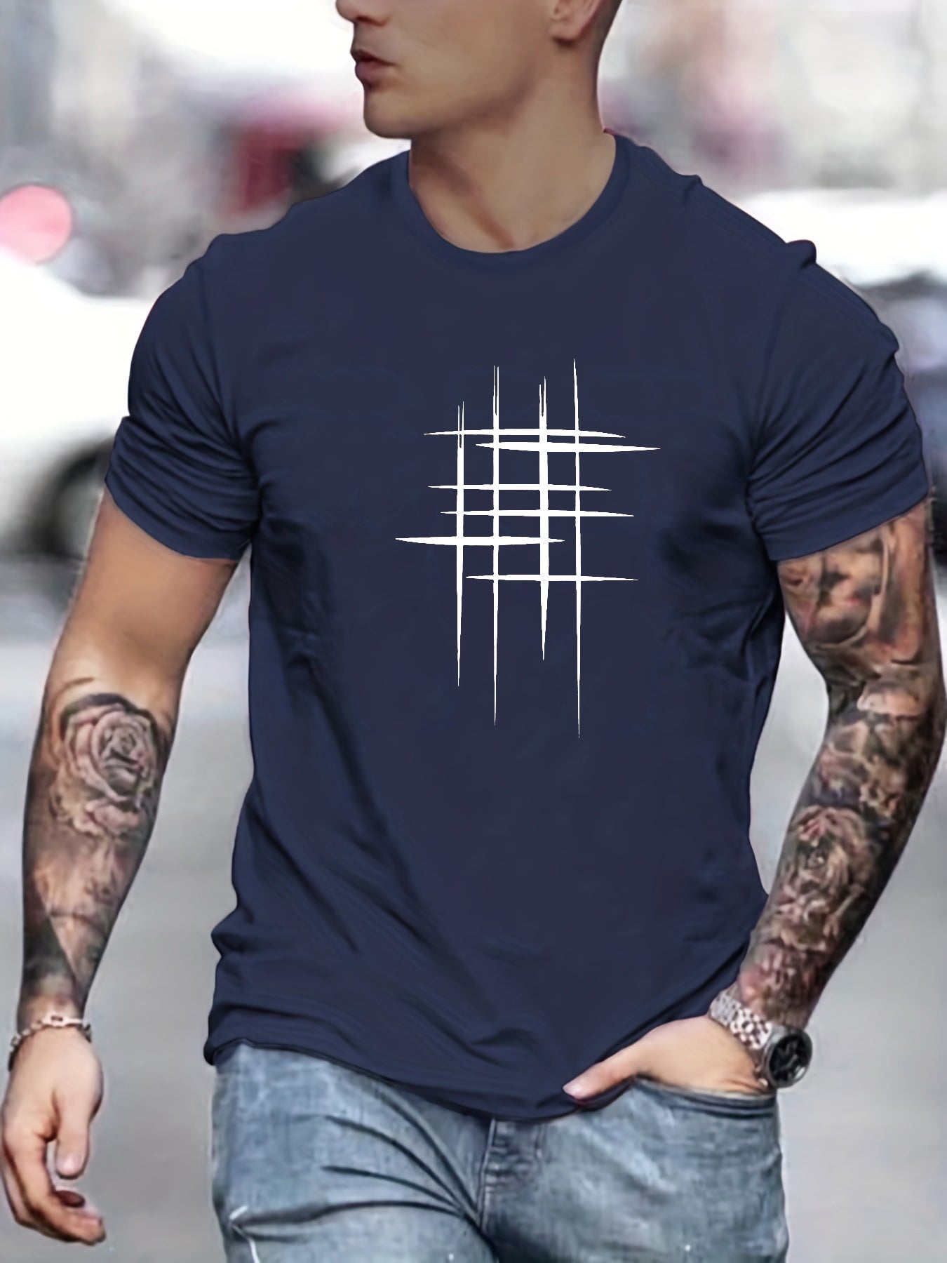 Savrani™ | Elegantes T-Shirt mit Kurzarm und Grafik