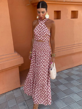 Mickay™ | Elegantes Midi-Kleid mit Drapierung und Off-the-Shoulder-Trägern