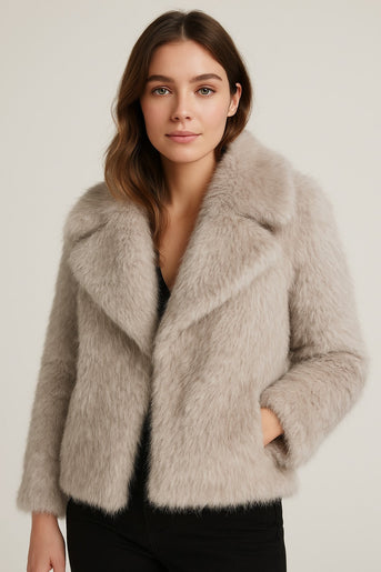 Alena | Elegante Jacke aus Kunstfell