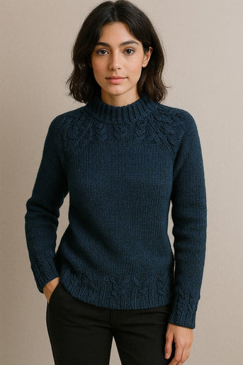 Bernadette | Vintage Pullover mit Kragen