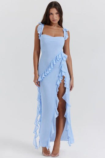 Meissa | Kleid mit asymmetrischen Rüschen