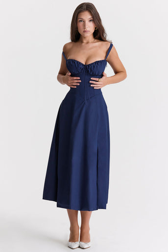 Elea | Midi-Kleid mit Korsett