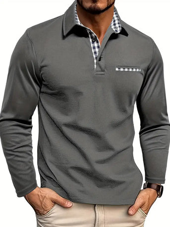 Jakub – Poloshirt mit langen Ärmeln