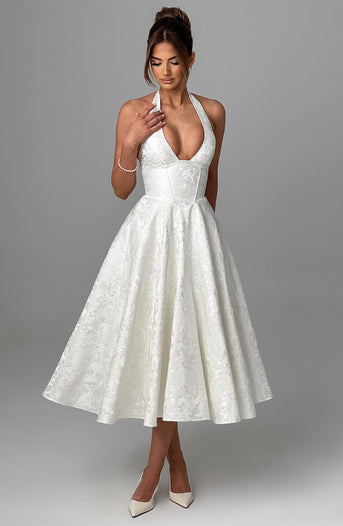 Adoria | Elegantes Kleid mit amerikanischem Ausschnitt