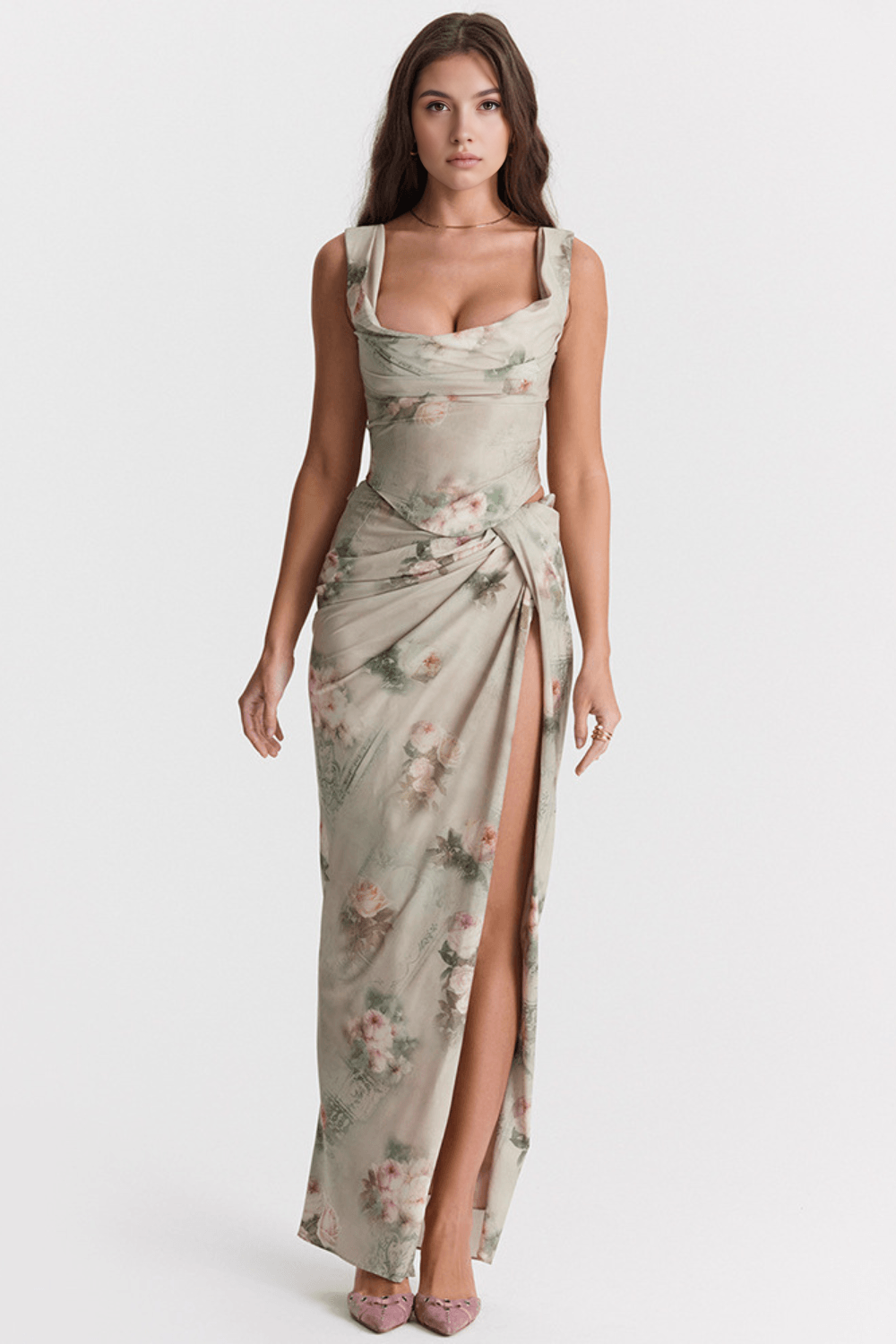 Ivelle | Kleid mit Ausschnitten und Schlitz