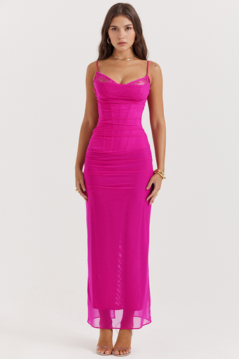 Auri | Kleid aus gerafftem Tüll