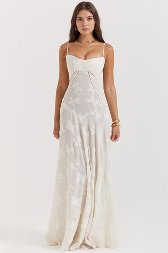 Maphie | Lange Blumen Kleid