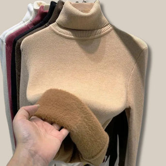 Kyra | Warmer, Lässiger Pullover mit Kragen