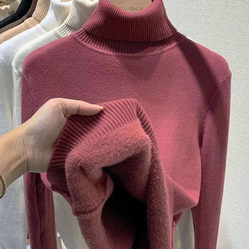 Kyra | Warmer, Lässiger Pullover mit Kragen