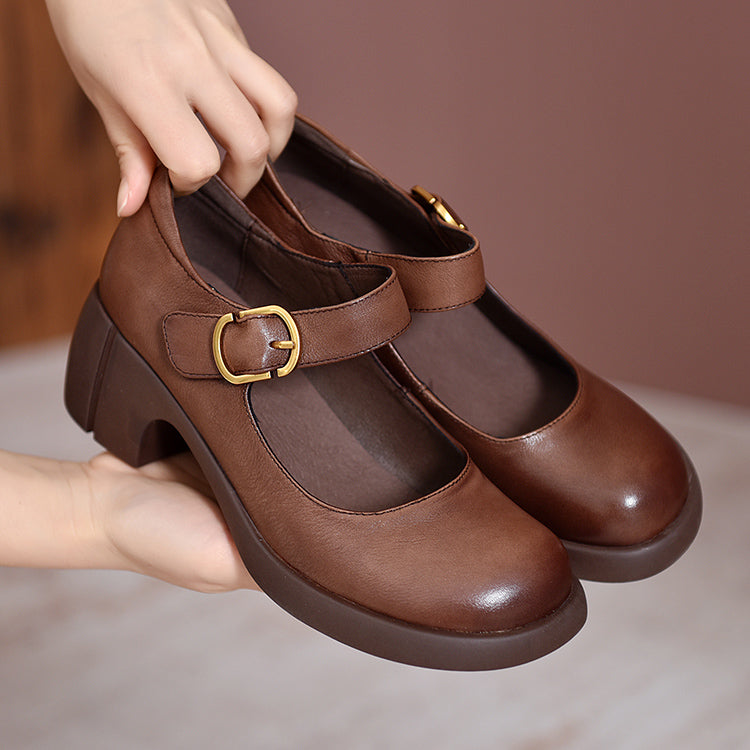 Agnes™ | Leder Mary Janes Agnes