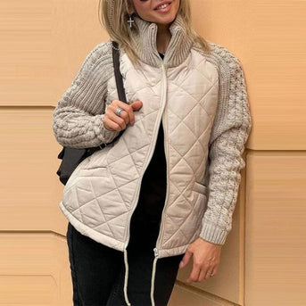 Betty | Patchworkjacke mit flauschigem Finish